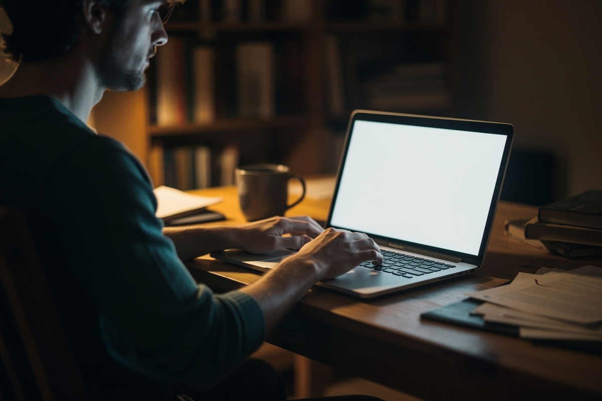 Author drafting a message to a swap partner after finding a dead link before a scheduled send